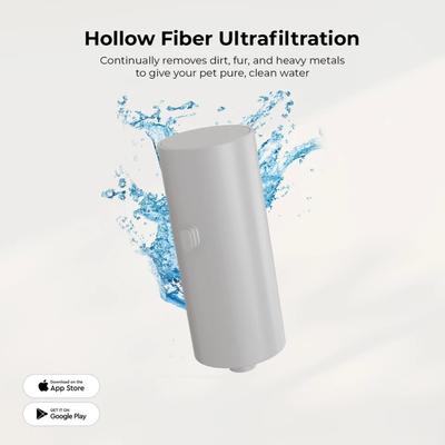 Show full view: Penthouse Paws Smart Wireless Dog & Cat Water Fountain Filter Replacement, White, 118-oz slide 4 of 8