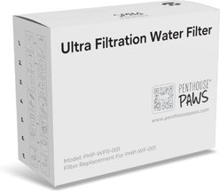 Penthouse Paws Smart Wireless Dog & Cat Water Fountain Filter Replacement, White, 118-oz
