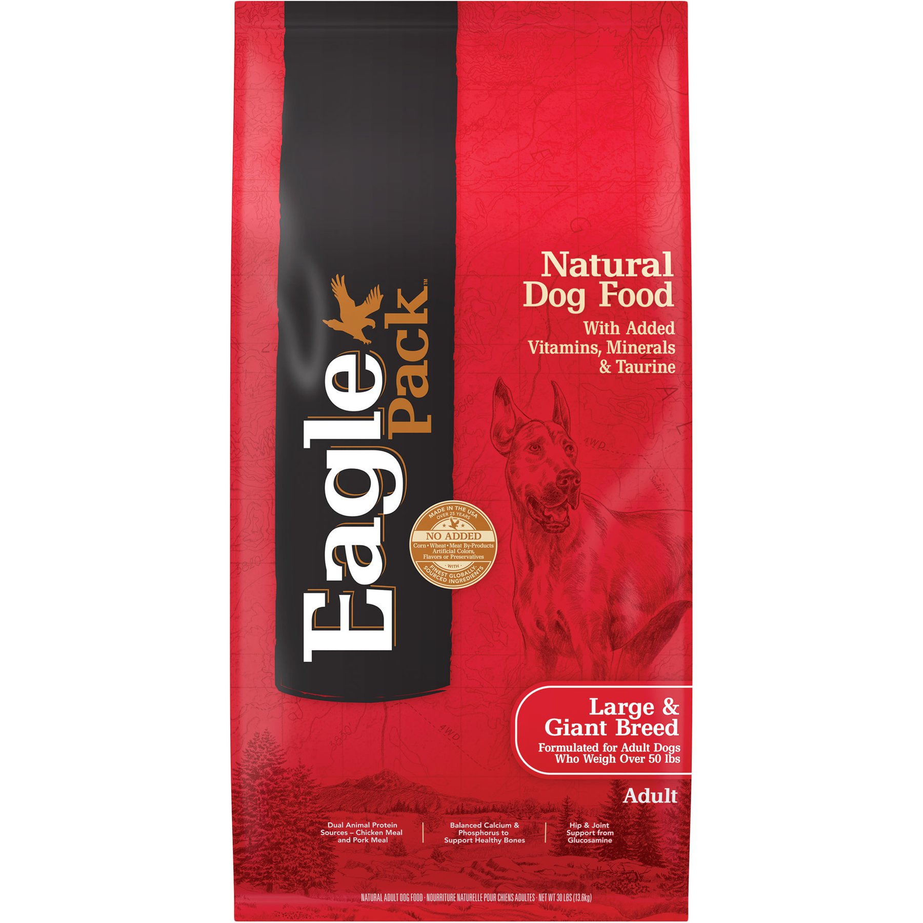 Eagle Pack Chicken & Pork Large Breed Adult Dry Dog Food, 30-lb bag