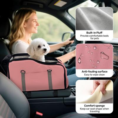 Show full view: Niubya Dog Car Booster Seat, Pink slide 8 of 10