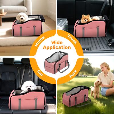 Show full view: Niubya Dog Car Booster Seat, Pink slide 3 of 10