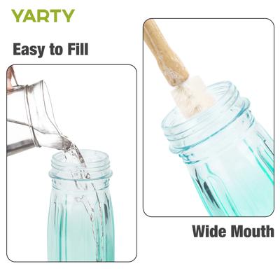 Show full view: Yarty 16-oz Glass Hummingbird Feeder with Ant Moat, Green slide 3 of 10