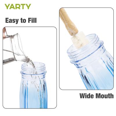 Show full view: Yarty 16-oz Glass Hummingbird Bird Feeder with Ant Moat, 2 count, Blue slide 3 of 9