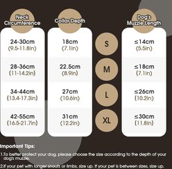 Kuoser Cone Recovery Elizabethan Collar/E-Collar for Dogs, Brown, Large slide 2 of 7