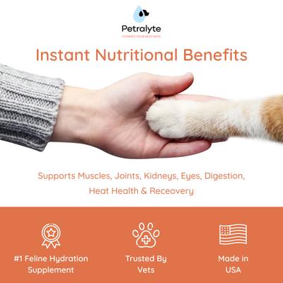 Show full view: Petralyte Tuna Flavored Electrolyte & Joint Supplement for Cats, 16 count slide 4 of 7