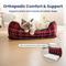 Show in main carousel: PawsPik Cozy Fleece & Plush Cat & Dog Orthopedic Bolster Bed, Red Flannel slide 5 of 10