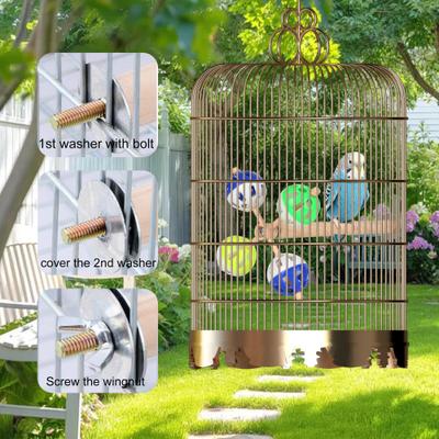 Show full view: Halinfer Spinning Mount Bird Stand Perch Toy with Rotating Balls, 9 x 5 x 5-in slide 4 of 8