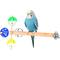 Show in main carousel: Halinfer Spinning Mount Bird Stand Perch Toy with Rotating Balls, 9 x 5 x 5-in slide 7 of 8