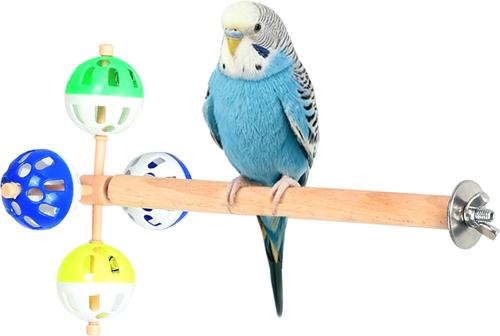 Show full view: Halinfer Spinning Mount Bird Stand Perch Toy with Rotating Balls, 9 x 5 x 5-in slide 7 of 8