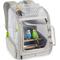 Show in main carousel: Halinfer Portable Front Zipper Opening Travel Cage Bird Carrier Backpack with Standing Perches & Metal Tray, 15 x 11 x 16-in, Grey slide 1 of 9