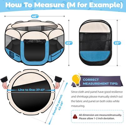 Show full view: HOMAGICO Dog Playpen, Blue, 45-in slide 2 of 8