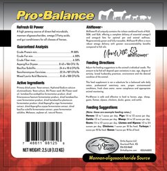 ORTHO EQUINE Pro Balance Daily with AHI Flower Digestive Aid Powder Supplement for Horse, 2.5-lb slide 2 of 5