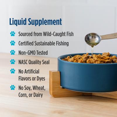 Show full view: Nordic Naturals Omega-3 Pet Liquid Supplement for Medium & Large Dogs, 8-fl oz bottle slide 6 of 8