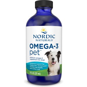 Nordic Naturals Omega-3 Pet Liquid Supplement for Medium & Large Dogs, 8-fl oz bottle