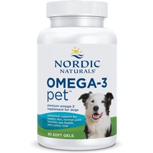 Nordic Naturals Omega-3 Pet Softgels Supplement for Dogs, 90 count
