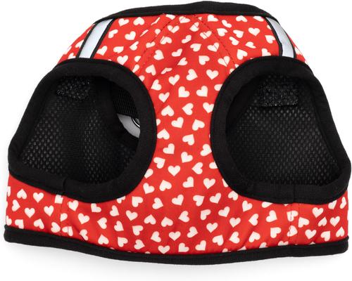 Show full view: The Worthy Dog Sidekick Be Mine Reflective Step In Dog Harness, Red, Small: 15 to 18-in chest slide 3 of 3