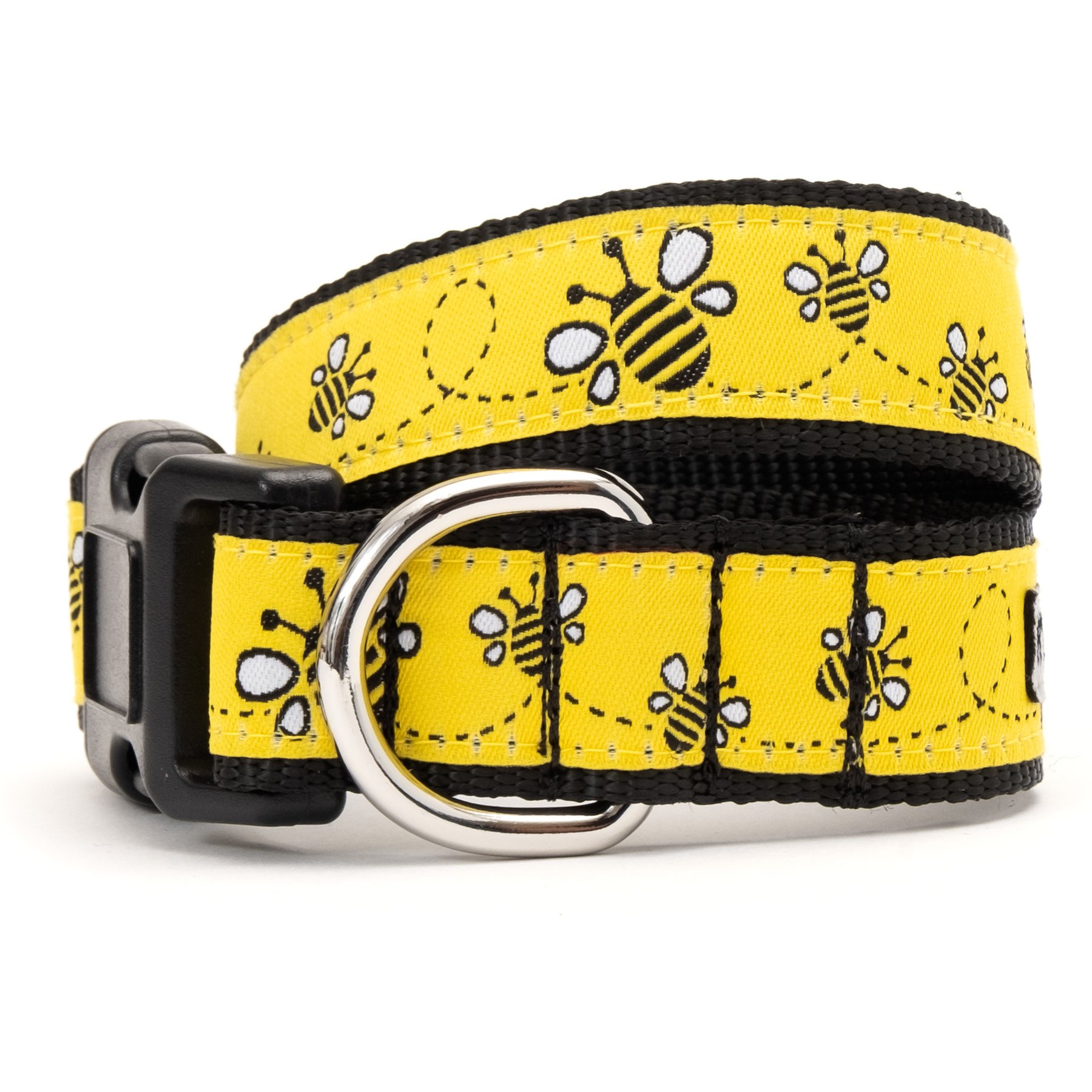 The Worthy Dog Bzzz! Adjustable Dog Collar, Yellow, X-Small