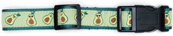 The Worthy Dog Avocados Adjustable Dog Collar, Green, Medium slide 2 of 6