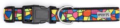 The Worthy Dog Stained Glass Nylon Dog Collar, Multicolor, Medium: 11 to 17-in neck, 1-in wide slide 2 of 3