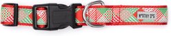 The Worthy Dog Americana Holiday Nylon Dog Collar, Red/Green, X-Large: 17 to 23-in neck, 1-in wide slide 2 of 3