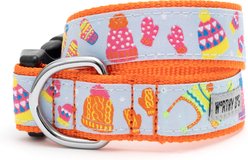 The Worthy Dog Brrr! Nylon Dog Collar, Orange, Small: 8 to 14-in neck, 5/8-in wide