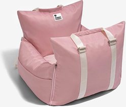 FunnyFuzzy First Class Waterproof Dog Car Seat Bed, Pink, Single slide 1 of 5