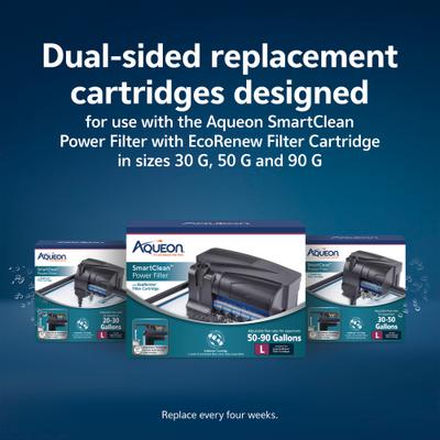 Show full view: Aqueon EcoRenew Aquarium Replacement Filter Cartridges, Black, Large, 9 count slide 6 of 10