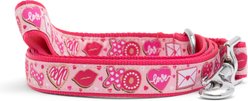 The Worthy Dog Love & Kisses Nylon Dog Lead, Pink, Large: 5-ft long, 1-in wide