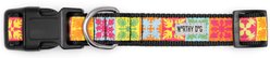 The Worthy Dog Hawaiian Patchwork Nylon Dog Collar, Multicolor, X-Small: 5 to 11-in neck, 1/2-in wide slide 2 of 3