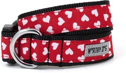 The Worthy Dog Be Mine Nylon Dog Collar, Red, Large: 14 to 20-in neck, 1-in wide