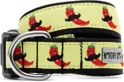 The Worthy Dog Chili Pepper Adjustable Dog Collar, Lime, X-Large