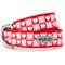 Show in main carousel: The Worthy Dog Colorblock Hearts Adjustable Dog Collar, Red/Pink, X-Large slide 1 of 4
