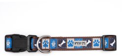 The Worthy Dog A Dog's Life Adjustable Dog Collar, Blue, X-Small slide 2 of 3