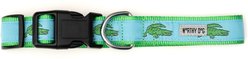 The Worthy Dog Alligators Adjustable Dog Collar, Blue, Large slide 2 of 3