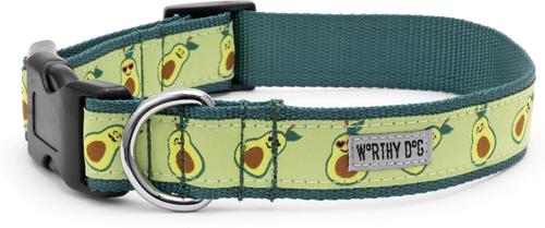 Show full view: The Worthy Dog Avocados Adjustable Dog Collar, Green, X-Large slide 5 of 7