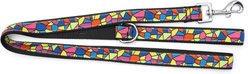 The Worthy Dog Stained Glass Nylon Dog Lead, Multicolor, Large: 5ft-long, 1-in wide slide 2 of 3
