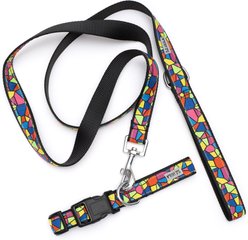 The Worthy Dog Stained Glass Nylon Dog Collar, Multicolor, X-Large: 17 to 23-in neck, 1-in wide slide 2 of 3