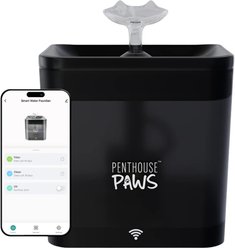 Penthouse Paws Smart Water Fountain Whisper-Quiet for Dog & Cat, Black, 74-oz slide 2 of 8