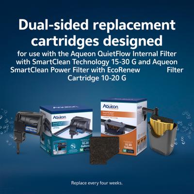 Show full view: Aqueon EcoRenew Aquarium Filter Cartridges, Medium, 9 count slide 7 of 10