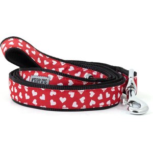 The Worthy Dog Be Mine Nylon Dog Lead, Red, Large: 5-ft long, 1-in wide