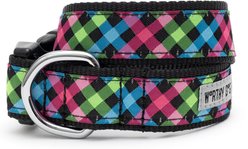 The Worthy Dog Carnival Check Adjustable Dog Collar, Multi-Color, X-Large