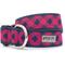Show in main carousel: The Worthy Dog Bias Buffalo Plaid Adjustable Dog Collar, Navy/Pink, X-Large slide 1 of 4