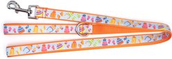 The Worthy Dog Brrr! Nylon Dog Lead, Orange, Large: 5ft-long, 1-in wide slide 2 of 3