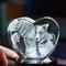 Show in main carousel: Beyond Memories 3D Photo Engraving Crystal Keepsake Heart Picture Frame, Clear, Small slide 2 of 3