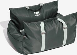 FunnyFuzzy First Class Waterproof Dog Car Seat Bed, Charcoal Gray, Double