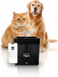 Penthouse Paws Smart Water Fountain Whisper-Quiet for Dog & Cat, Black, 74-oz