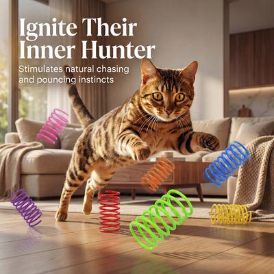 Show full view: Fashion's Talk Springs Cat Toys, 12 count slide 4 of 8