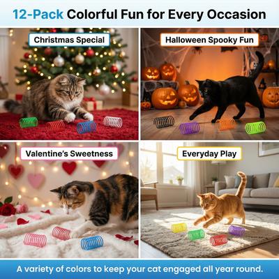 Show full view: Fashion's Talk Springs Cat Toys, 12 count slide 3 of 8