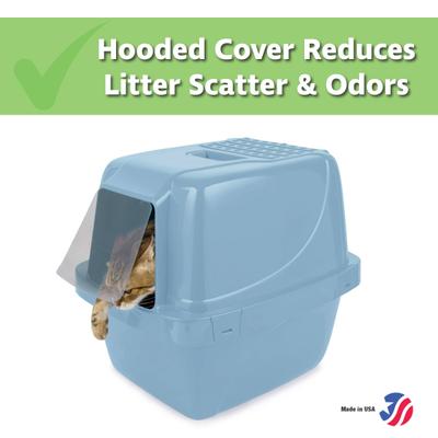 Show full view: Van Ness Enclosed Cat Litter Pan, X-Large Blue slide 2 of 10