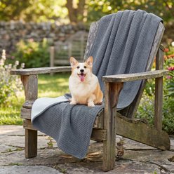 H.VERSAILTEX Waterproof Reversible Dog & Cat Blanket & Scratch Proof Furniture Protector, Grey, Twin: 60 x 80-in slide 2 of 9